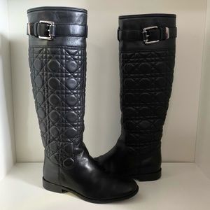 Dior cannage quilted nappa leather boots